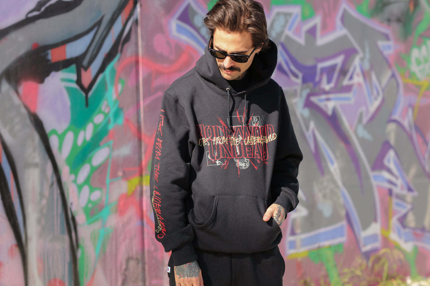 Notes From The Underground 10-Year Anniv. Pullover Hoodie (Black)