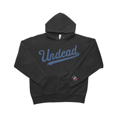 Undead Baseball Pullover Hoodie (Black)