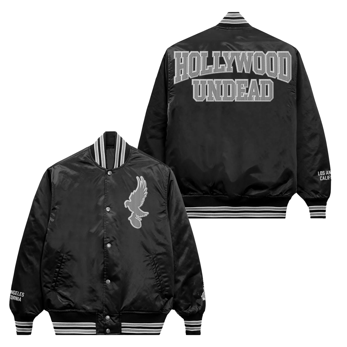 Dove & Grenade Coaches Jacket (Black) – Hollywood Undead