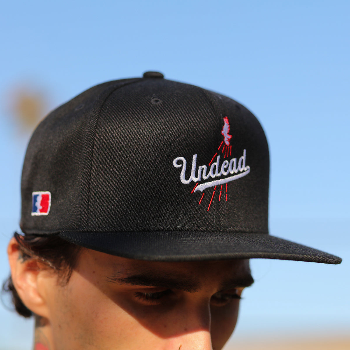 Undead Baseball Logo Snap Back Hat (Black)