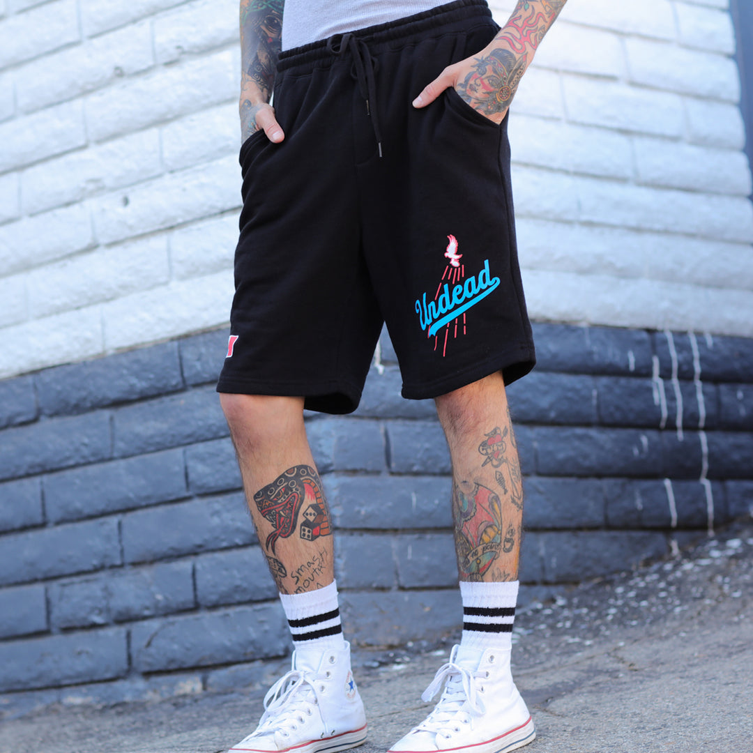 Undead Baseball Sweat Shorts (Black) – Hollywood Undead