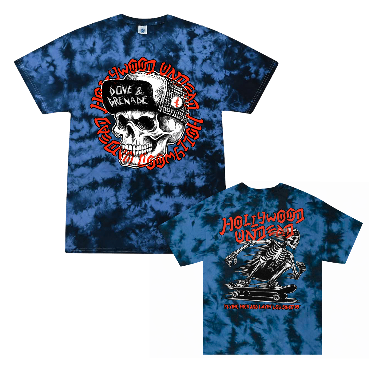 Layin’ Low T-Shirt (Crystal Navy Dye)