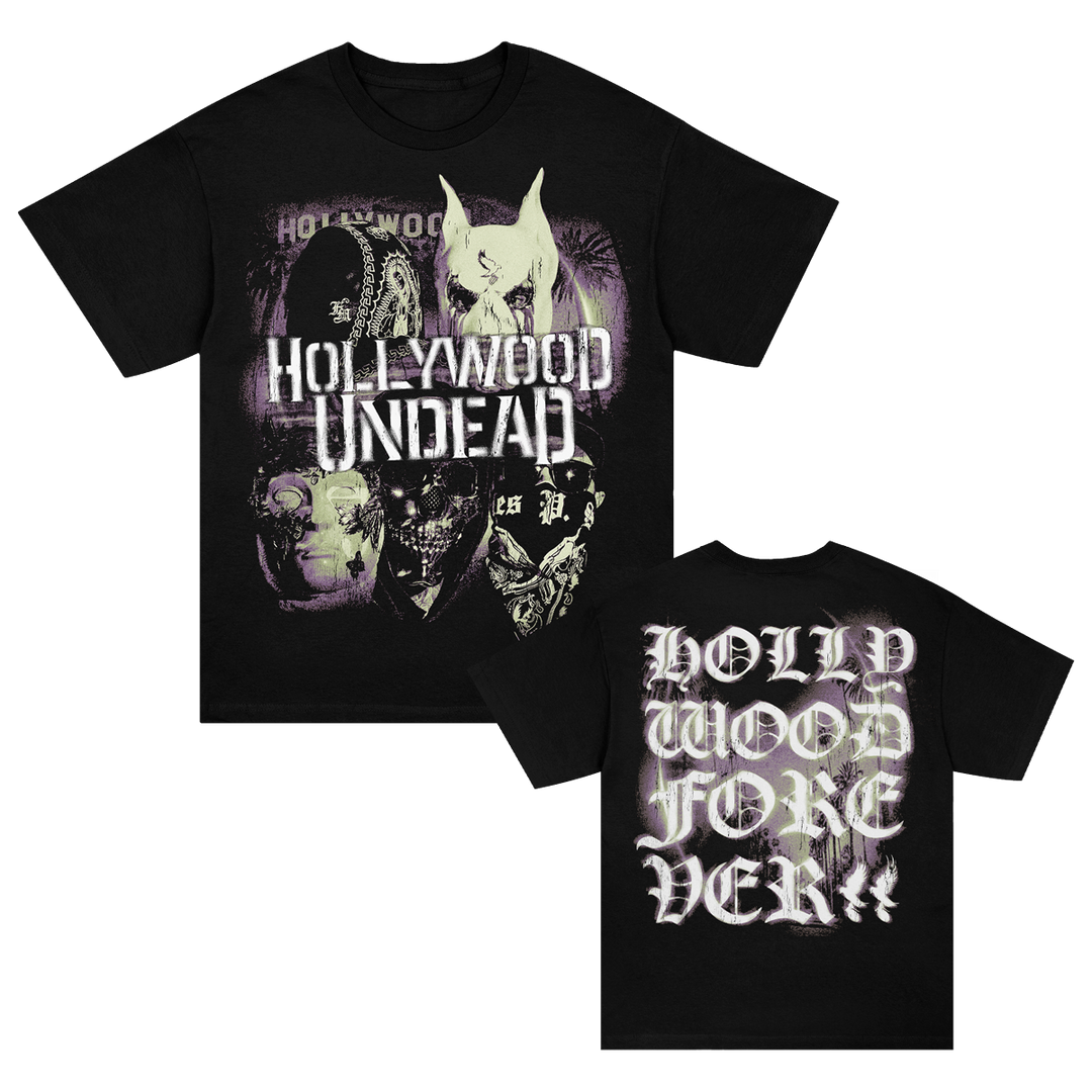 Hollywood Undead Tシャツ 2XL Hanes Hollywood Undead - Masks Black 