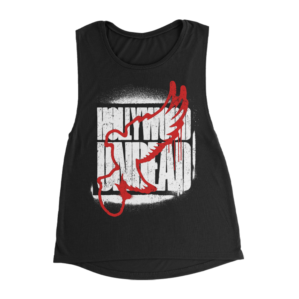 Spray Logo Women’s Muscle Tank (Black)