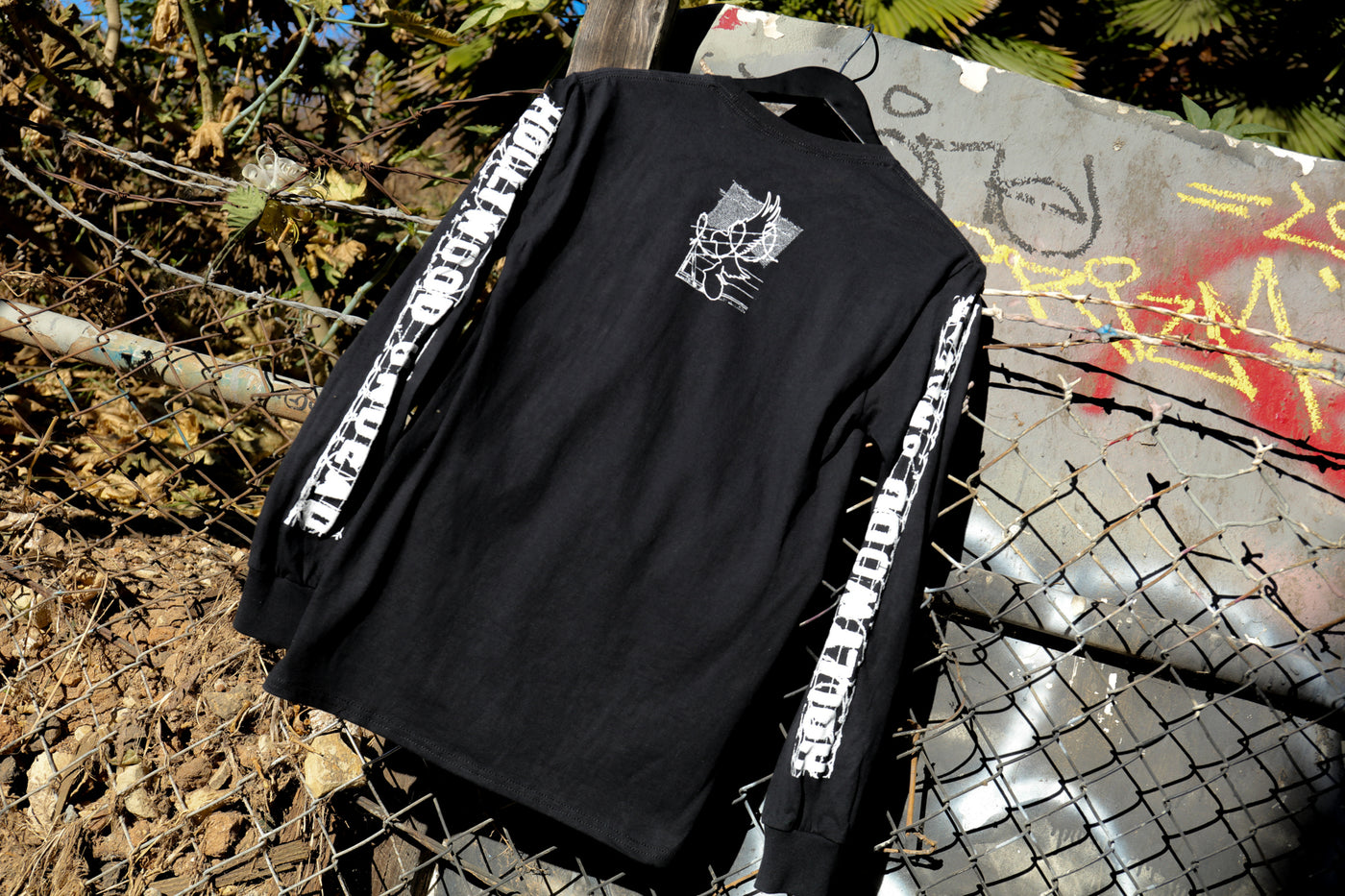 HK Collage Longsleeve Shirt (Black)