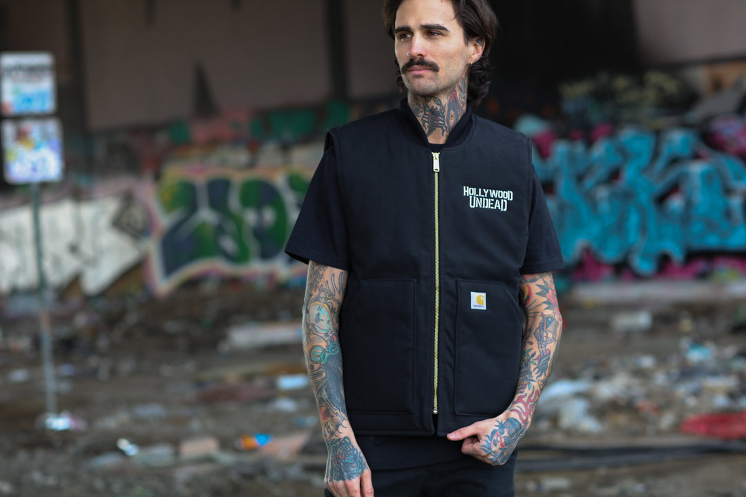 Dove & Grenade Logo Carhartt Vest (Black) – Hollywood Undead
