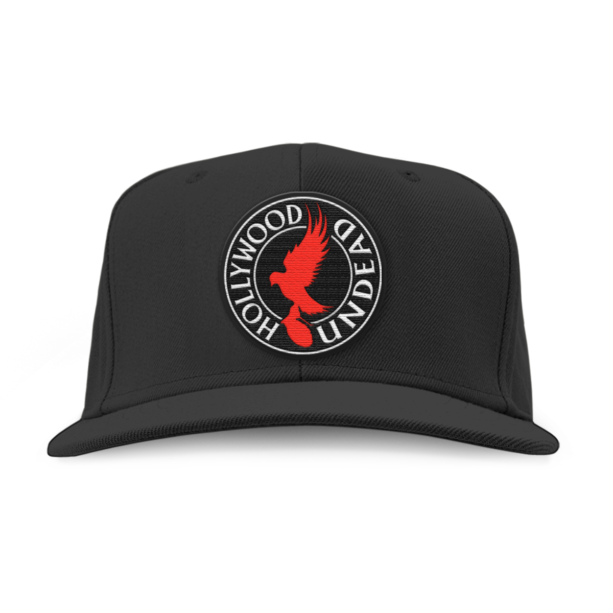Circle Logo Patch Snapback Hat (Black)