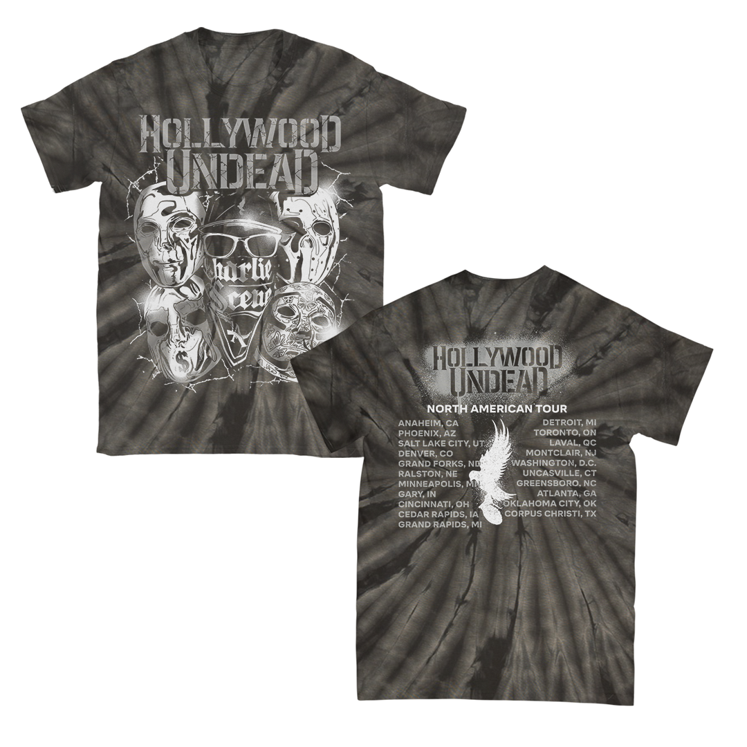 Hollywood Undead Metal Mask Tee (Spider Dye Version)