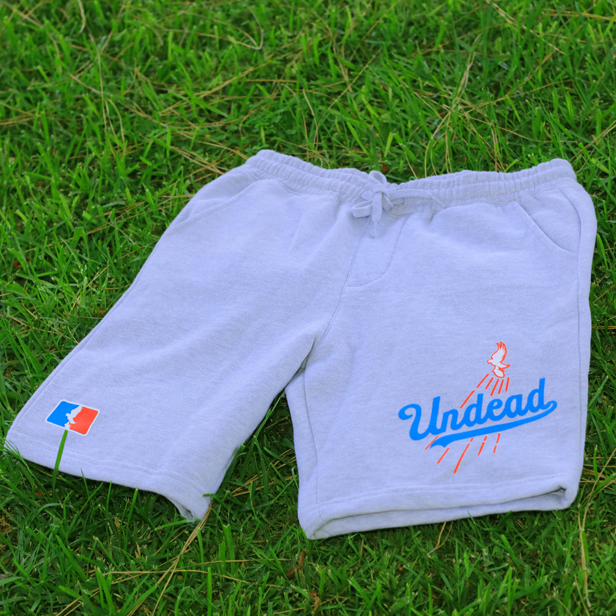 Undead Baseball Sweat Shorts (Grey Heather)