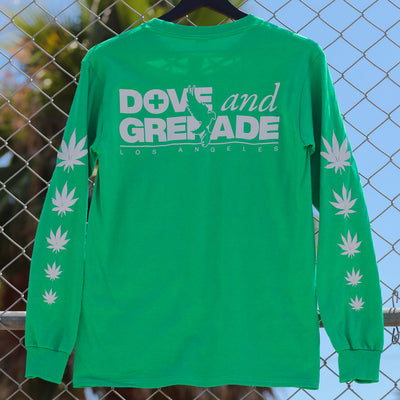 Dove & Grenade Logo Long Sleeve (Green)